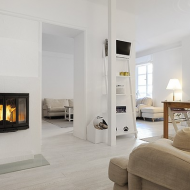 Белая гостиная в современном воплощении