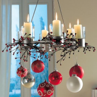 Праздничная люстра своими руками