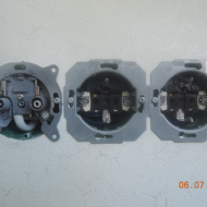 Установка розетки телевизионной TV, с заземлением