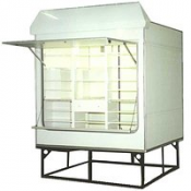 Киоск торговый ТК 200-10  Внутреннее оборудование: мебель, застекленная витрина, освещение 220 В, электрощиток без счетчика.  Казахстан  штук  647360  Доставка платная    Киоск изготовлен из армированных сэндвич панелей вакуумного прессования толщиной 67 мм по бескаркасной технологии, что обеспечивает большую теплопроводность и делает его более морозоустойчивым. Стандартная комплектация включает в себя автономное водоснабж  Договорная  Промышленные, торговые здания, павильоны KZ-Купава ТОО