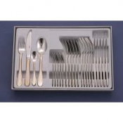 Набор столовых приборов  GIPFEL на 6 персон.
В набор входят :
6 вилок, 6 ножей, 6 столовых ложек, 6чайных ложек.  Столовые приборы  10500  от 10000 до 50000 тенге  набор  Германия  Нержавеющая сталь  Посуда GIPFEL ИП