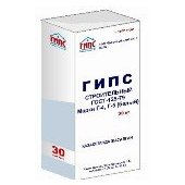Прочность на изгиб: 19 – 24 кгс/см2
Прочность на сжатие: 35 - 45 кгс/см2
Остаток на сите №0,2: не более 14%
Сроки схватывания: начало 3 – 5 мин., конец 6 - 9 мин.  ГОСТ-125-79 (серый)  Гипс Г-3  280  мешок  Строительные материалы \