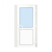 Пластиковые двери. Двойной стеклопакет, низ двери сэндвич утеплитель.
 Цена указана с монтажом изделия и установкой всей необходимой фурнитуры и автоматики.  2000х900 мм. С монтажом  Пластиковые  Казахстан  81000 тг. Доставка платная   тг. шт  Двери алюминиевые, пластиковые, стеклянные Вира люкс ТОО