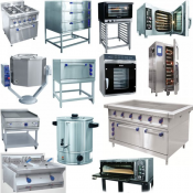 есть  Кухонное оборудование. Проектирование и комплексное оснащение предприятий общественного питания.  Электрические и газовые плиты, печи для пиццы, пекарские шкафы, расстоечные камеры, жарочные шкафы и поверхности, сковороды, фритюрницы, кипятильники, конвекционные печи, паровектоматы, котлы пищеварочные, тепловые линии.  Гибкая ценовая политика позволит  Тепловое кухонное оборудование  Интернет-магазины Компания \