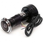 ВЕРНОЙ ГЛАЗОК видеокамера цветная, Sharp 1/4 Color CMOS, 420 ТВЛ, 1 Lux, f = 3,6 mm; питание DC 8V / 150 mA; 24x60mm, 300г. Видео коннектор RCA(тюльпан)-мама, рабочая температура от -10\