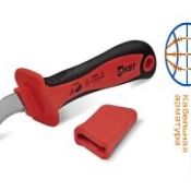 Для зачистки жил от окисной пленки и снятия оболочки и изоляции кабеля. 
Для работы под напряжением до 1000 В. 
Лезвия из высококачественной стали.  Изолированный монтерский нож НМИ-01  4260  шт.  КВТ  Прочее Acka-kz ТОО