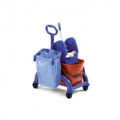 2 ведра по 25 л, крючок-фиксатор для держателя мусорного мешка, держатель мусорного мешка, подставку для средств, четыре колеса диаметром 80 мм.
Габаритные размеры – 73х45х93 см
Вес брутто – 8,7 кг  Тележка двухведерная Fred 50 с навесным оборудованием  61125  шт  Прочее Vista Company 2010 ТОО