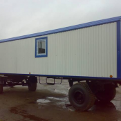 Вагон на шасси 6*2,5*3,6 (Д*Ш*В). Вагон на шасси на колесном ходу.  Сэндвич-панели  Жилой вагончик, Вагон на шасси  3000000  Доставка входит в цену  по тарификации  шт  Казахстан  Жилой модуль, жилой контейнер, жилые вагончики Производственная компания \