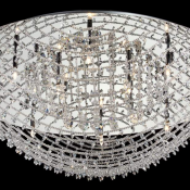 Способ крепления: монтажная пластина прикручивается к потолку. Цвет Хром. Обработка хрустальных подвесок подвергается только машинной обработке, что придает неповторимую игру света, делает грани более четкими (Содержание свинца 30%). Лампочки и инструкци  Люстры потолочные MOD200-60-N  Люстры  другое  39600  Самовывоз    шт  40  ТОО \