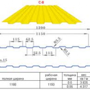 Профлист крашеный С-8* 1150  120*0,35*6мм  Профлист в Актобе  6200  Доставка платная    шт  Казахстан  АКТОБЕ ЛЕС ТОО