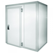 Низкотемпературные камеры (-18/-23) из ППУ сэндвич-панелей
Толщина панелей:  100 и 120 мм 
Панели: стеновые, напольные и потолочные  
Дверь : 90*190 см, распашная 
Агрегаты: Tecumseh (от 0,97 kW)  от 2010*1810*2400мм  Модульные морозильные камеры  1800000  штук  Прочее Technobox Kazakhstan ТОО