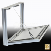 Люк под плитку «Гиппократ-П» съемный — это простое решение для Ваших ревизий: идеально подходит под облицовку любыми видами керамической плитки, а также мозаики толщиной не более 10 мм. Это потайной ревизионный люк под плитку с повышенной влаго-, пыле-,  20*20  Люки под плитку «Гиппократ-П» 20*20  9010  шт  Строительные материалы АзияМетиз центр ТОО