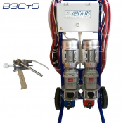 20 вариантов соотношений (электронная регулировка), 220В, 1кВт, пистолет-распылитель и рукава высокого давления в комплекте! Вычет НДС!  Оборудование для пенополиуретана ДУГА П5/220  199300  комплект  Прочее Владимирский завод строительного оборудования OOO