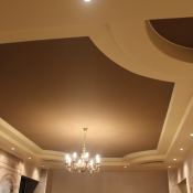 Натяжно́й потоло́к — конструкция из полотнища, закреплённая на металлическом (алюминиевом) или пластиковом профиле (багете) под основным потолком.  безшовные  Натяжные потолки  1400  Доставка входит в цену    кв.м  MSD-Бельгия  ЭРА-Plus ТОО