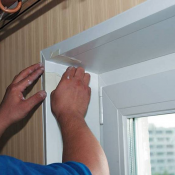 Установка пластиковых оконных откосов  Отделка откосов окон пластиковыми панелями  20000  шт  цена минимальная  Север  пласт  монтаж  ИП