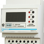 Вольтметр цифровой V-03  Предназначен для измерения величины напряжения в однофазных и трехфазных цепях переменного тока с частотой 50 Гц. Вольтметр оборудован кнопочными переключателями для выбора вида измеряемого напряжения (фазное,линейное).  Россия  10000  шт  Прочее по электрике ТОО Westminster ТОО