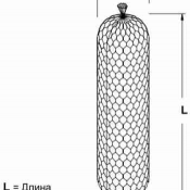 Цилиндрические габионы  Цилиндрические габионы изготавливаются заводским способом из сетки двойного кручения диаметром 0,65м и длиной от 2 до 4 метров по СТ РК ГОСТ Р 52132-2008 и ТУ 14-178-350-98. Они заполняются камнем и используются для аварийно-восстановительных работ на рек  5000  Доставка входит в цену    шт.  Габион, подпорная стенка, бутовый камень ТОО GEOMASTERS TEAM ТОО
