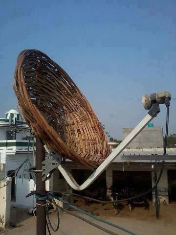 Спутниковая антенна в Монголии  