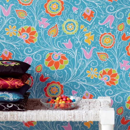 Обои в цветочек