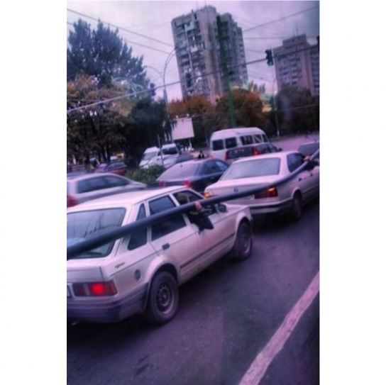 Едем из строительного магазина